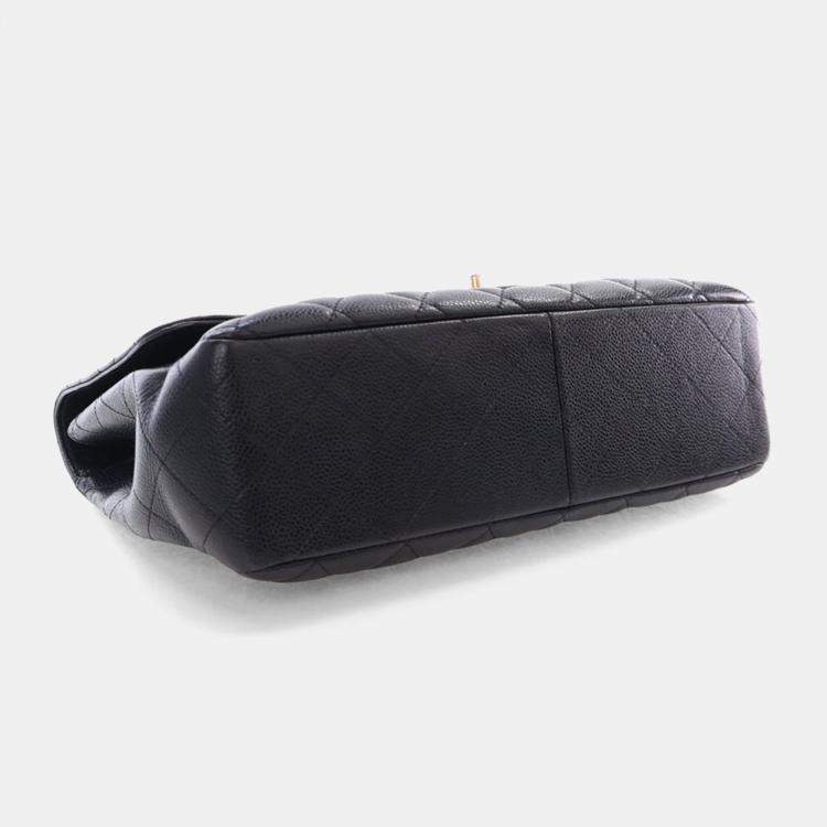 مملوكة مسبقًا Chanel Jumbo Caviar Classic Single Flap Bag