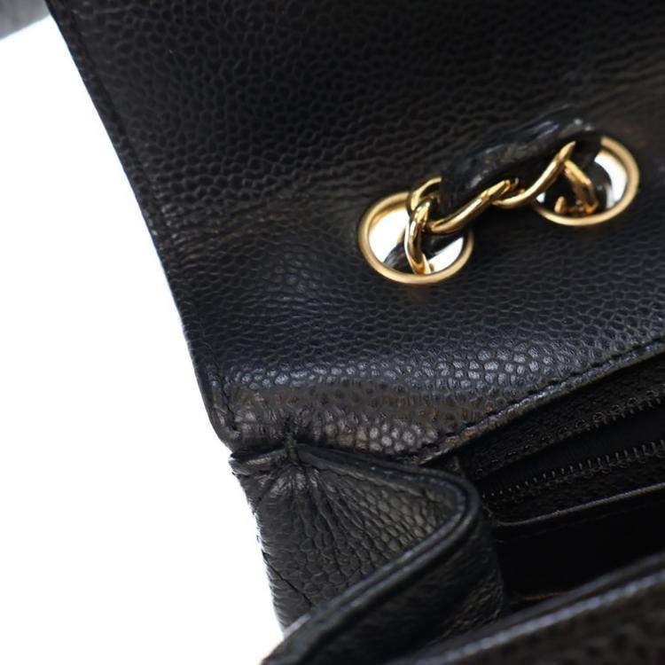 مملوكة مسبقًا Chanel Jumbo Caviar Classic Single Flap Bag