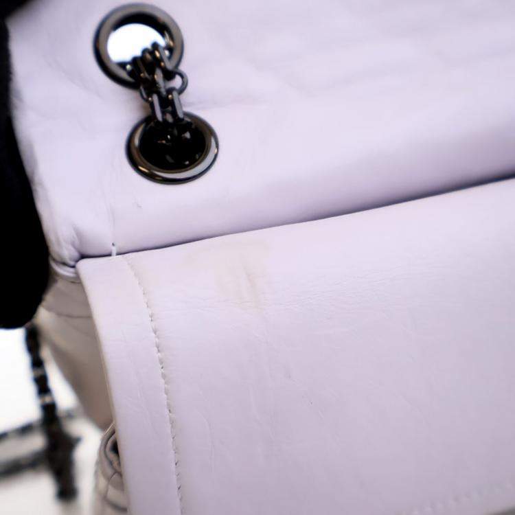 Pre Owned Chanel Grey Aged Calfskin Reissue 2.55 Flap Bag 226