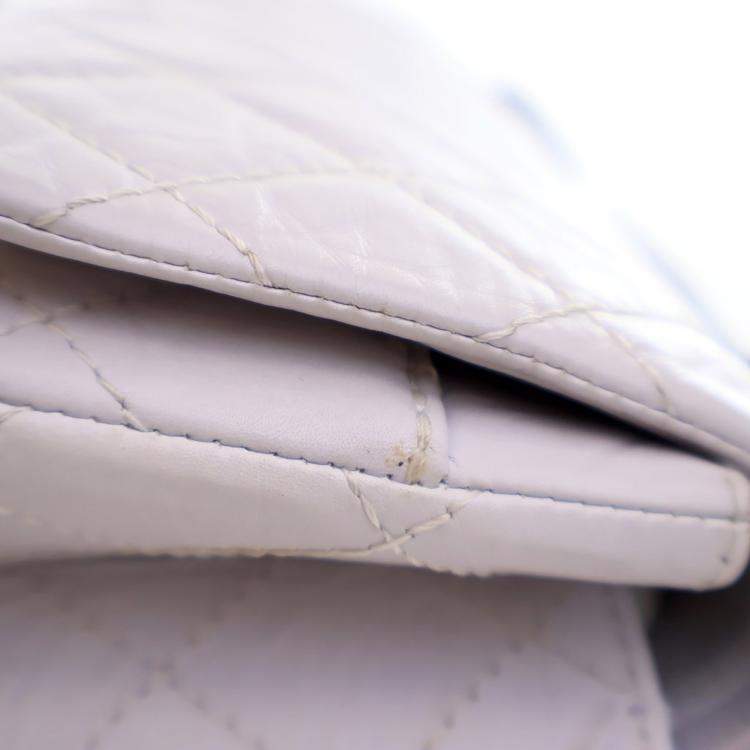 Pre Owned Chanel Grey Aged Calfskin Reissue 2.55 Flap Bag 226