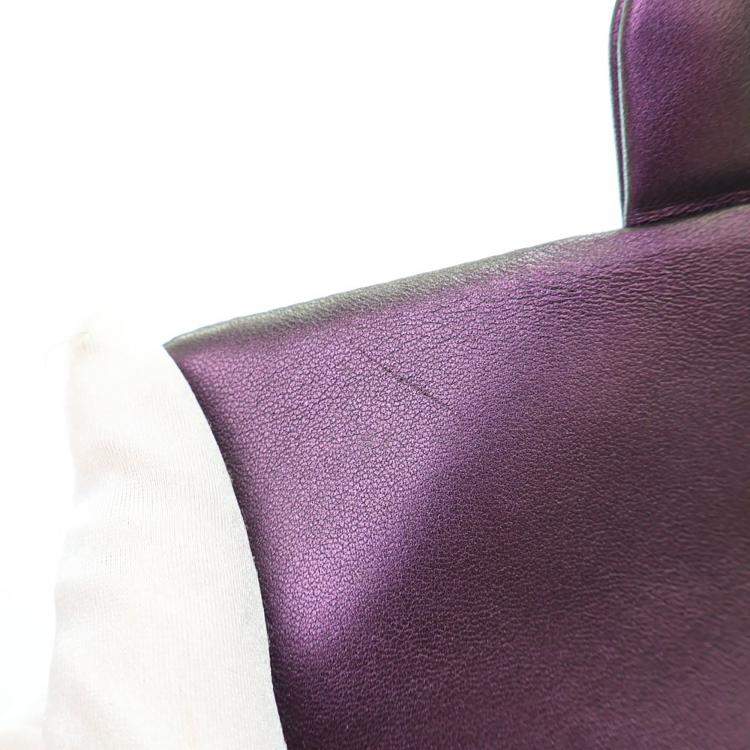 Pre Owned Chanel Mini Iridescent Lambskin Rectangular Classic Flap Bag