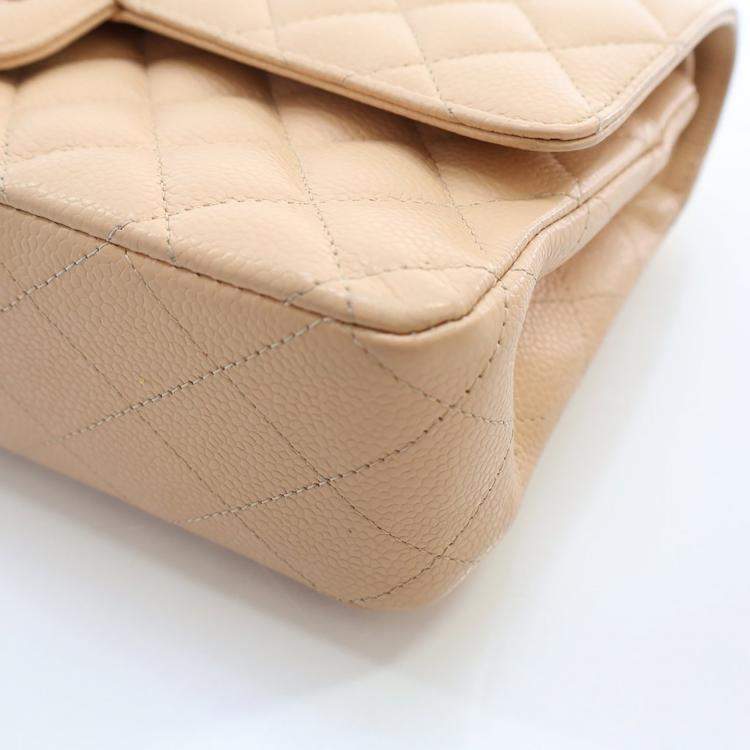 Pre Owned Chanel Medium Caviar Classic Double Flap Bag