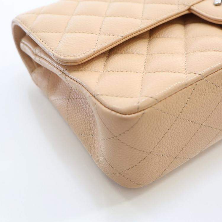 Pre Owned Chanel Medium Caviar Classic Double Flap Bag