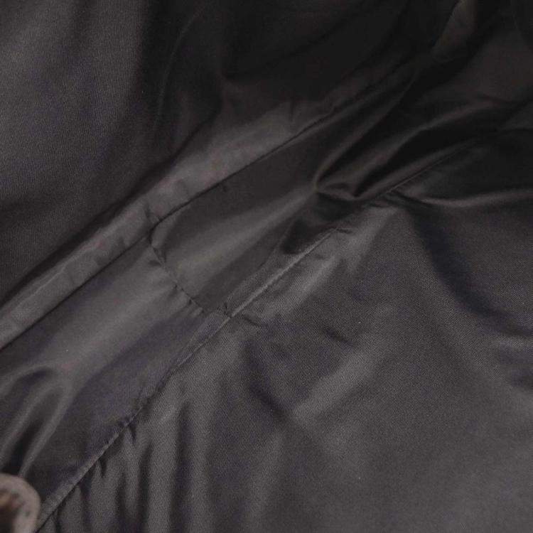 مملوكة مسبقًا Chanel Brown Jacquard Nylon Travel Line Shoulder Bag