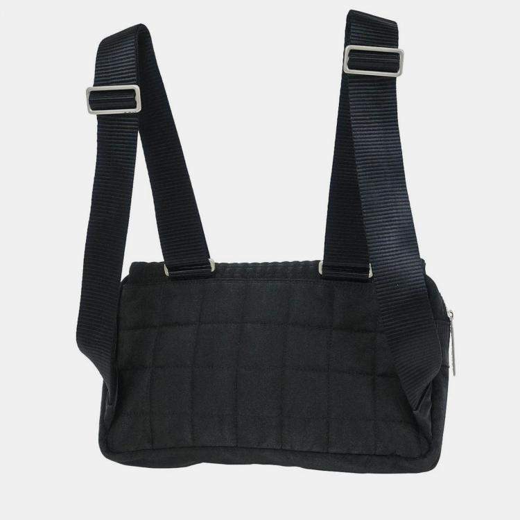 Pre Owned Chanel Black Nylon Sport Line Choco Bar Backpack