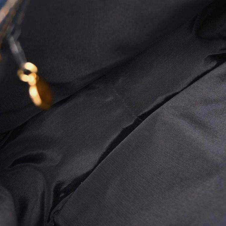 Pre Owned Chanel Blue Denim Handbag