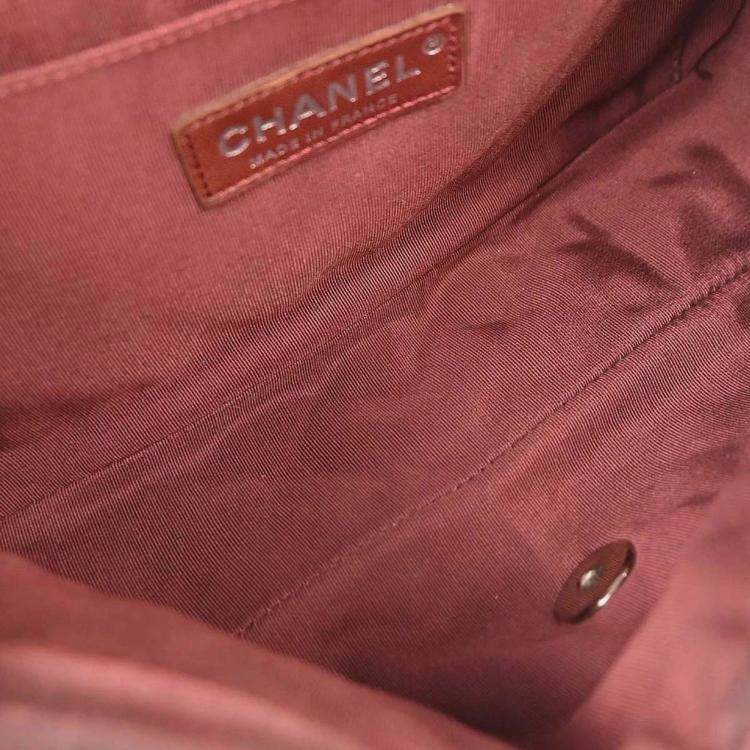 Pre Owned Chanel Black Patent Leather Shoulder Bag