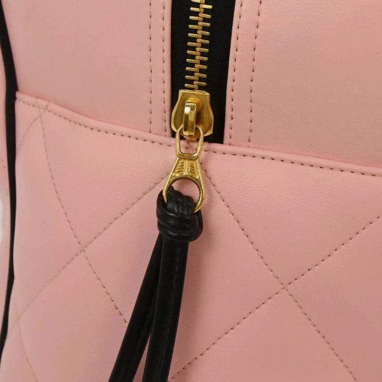 Pre Owned Chanel Pink Calfskin Bowling Bag