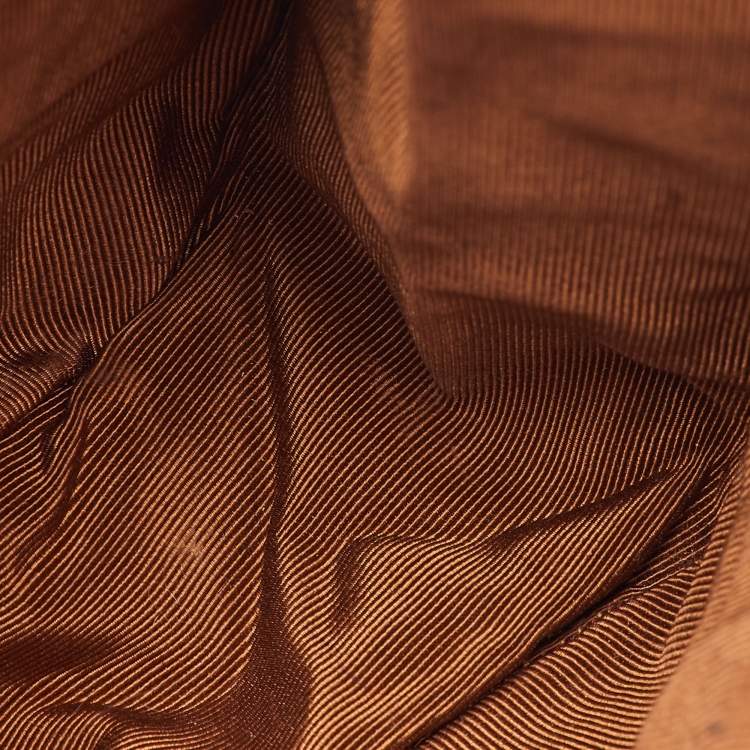 Pre Owned Chanel CC Drawstring Vintage Brown Caviar Leather Backpack