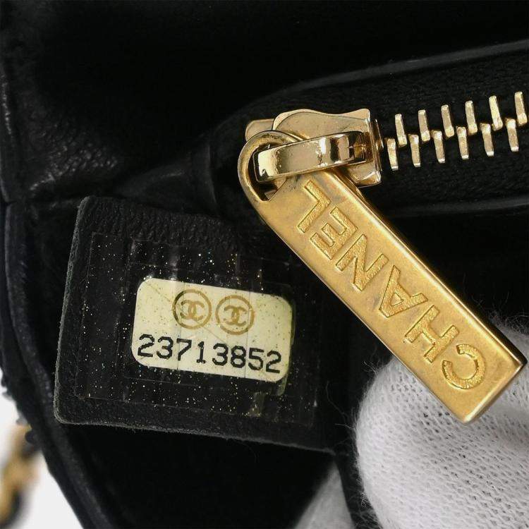 Pre Owned Chanel Black Sequins Dare To Disturb Shoulder Bag