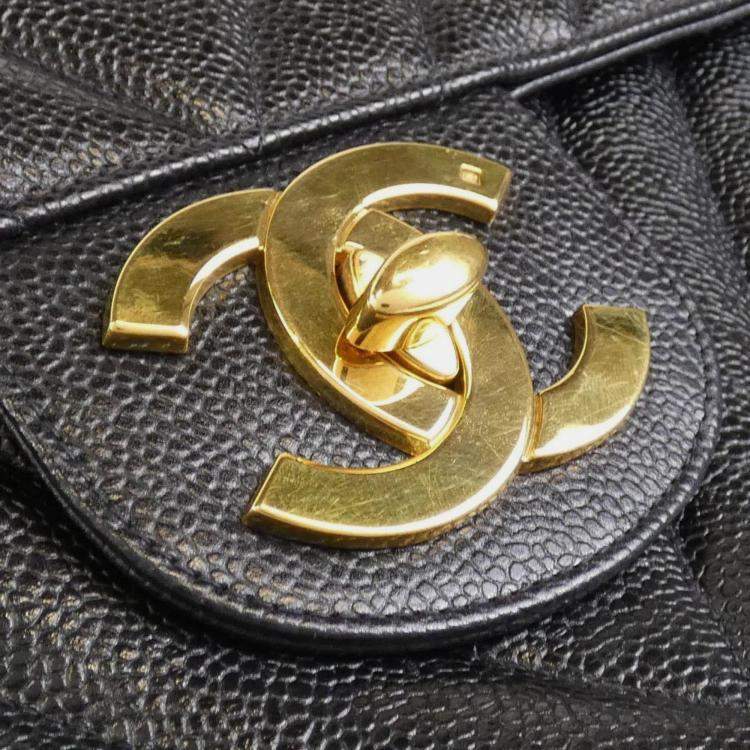 Pre Owned Chanel Gold Shoulder Bag