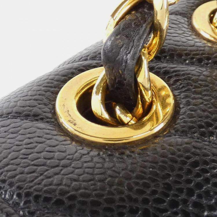 Pre Owned Chanel Gold Shoulder Bag