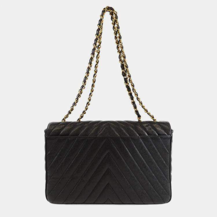 Pre Owned Chanel Gold Shoulder Bag