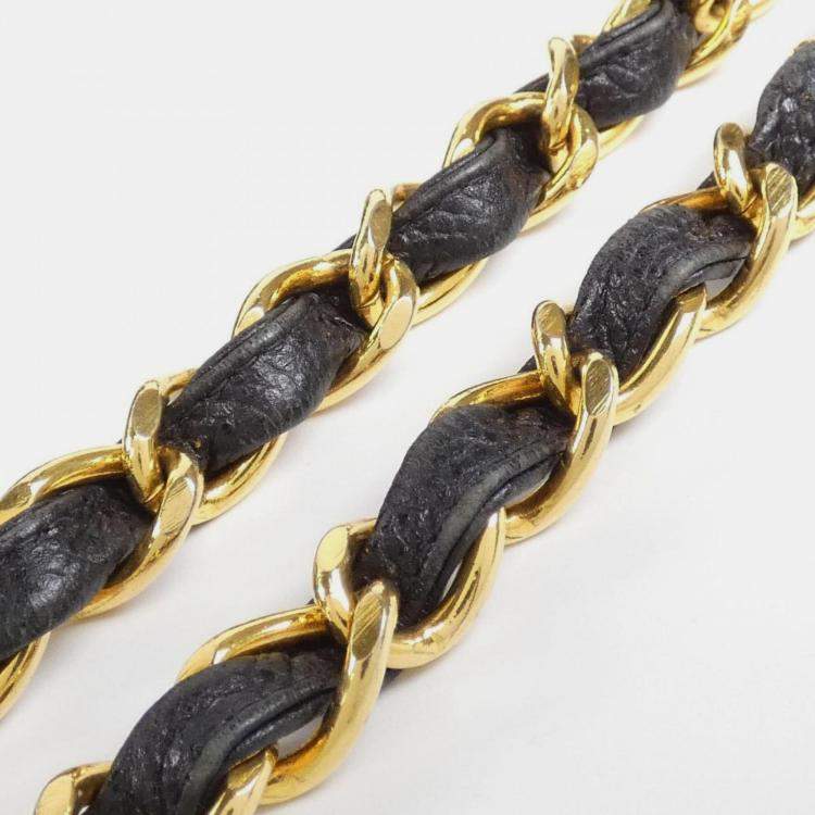 Pre Owned Chanel Gold Shoulder Bag