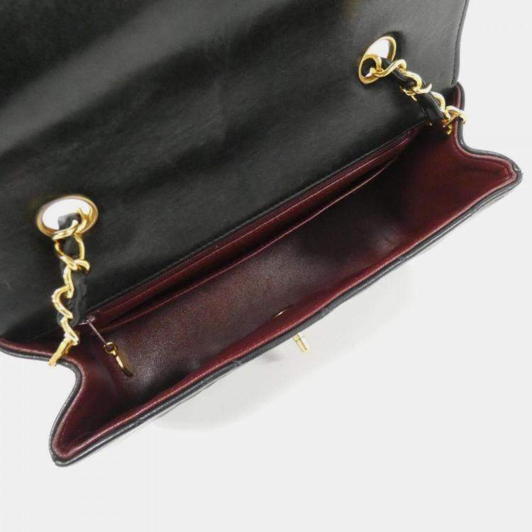 Pre Owned Chanel Lambskin Shoulder Bag