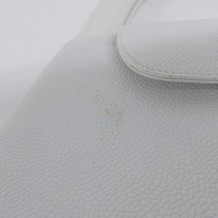 Pre Owned Chanel White Handbag