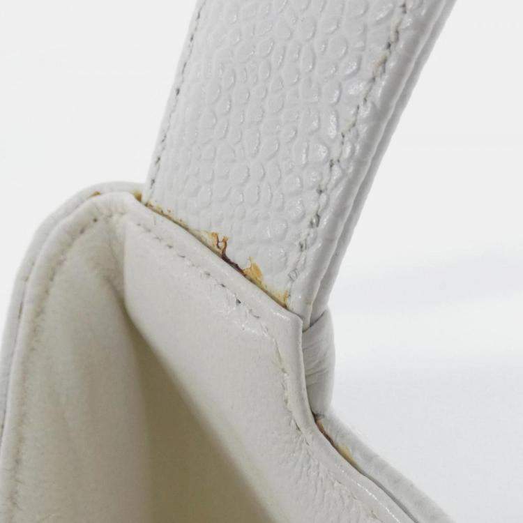 Pre Owned Chanel White Handbag