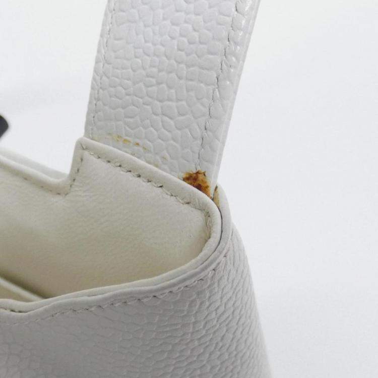 Pre Owned Chanel White Handbag