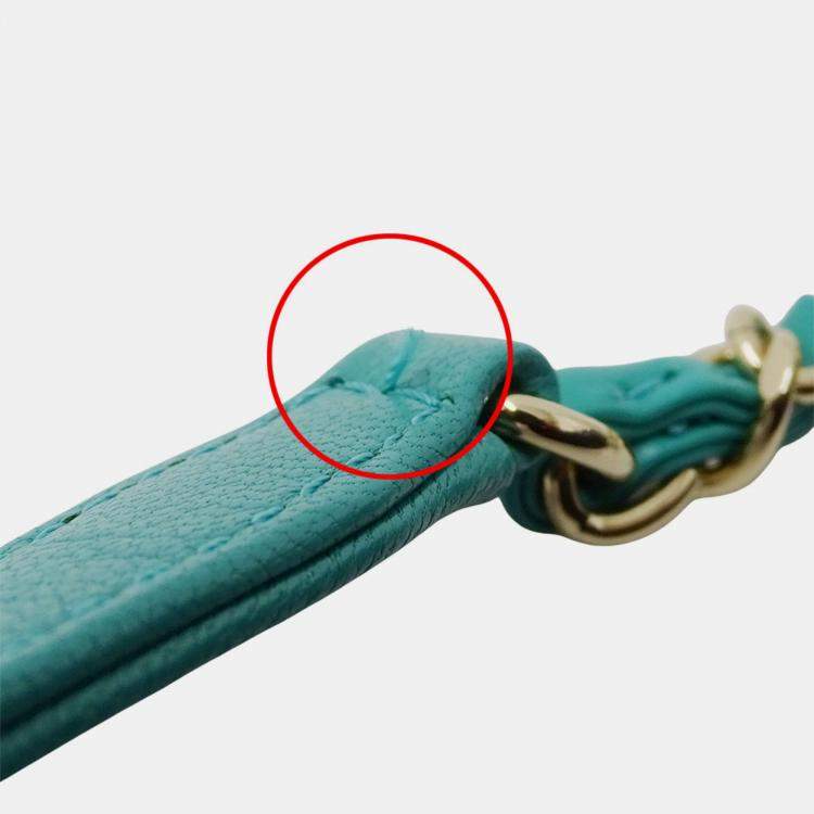 Pre Owned Chanel Matelasse Shoulder Bag Camera Leather Tricolor Blue Pink Green Gold Hardware Chain Mini Small