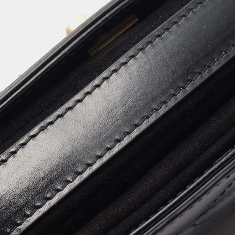 Pre Owned Chanel Matelasse Waist Bag Leather Black