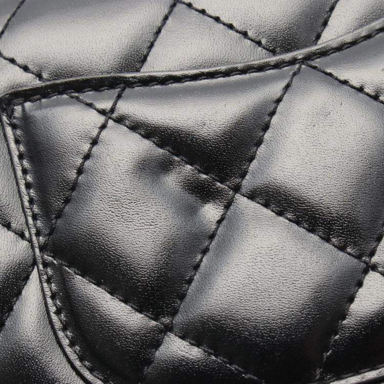 Pre Owned Chanel Matelasse Waist Bag Leather Black