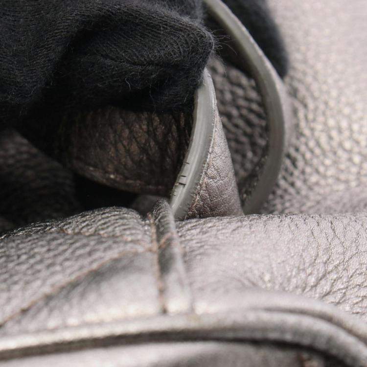 Pre Owned Chanel Matelasse Backpack Leather Silver