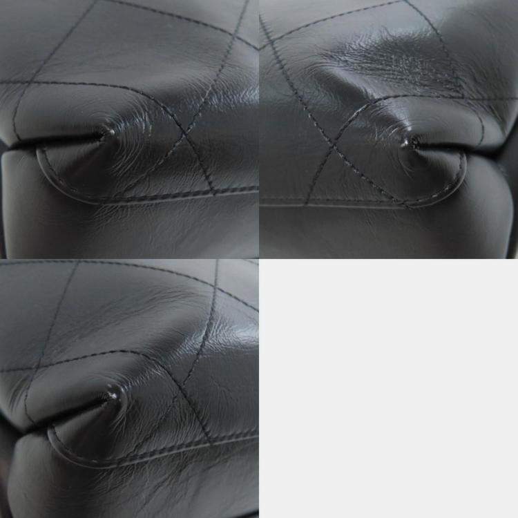 Pre Owned Chanel Chain Tote Bag Calfskin