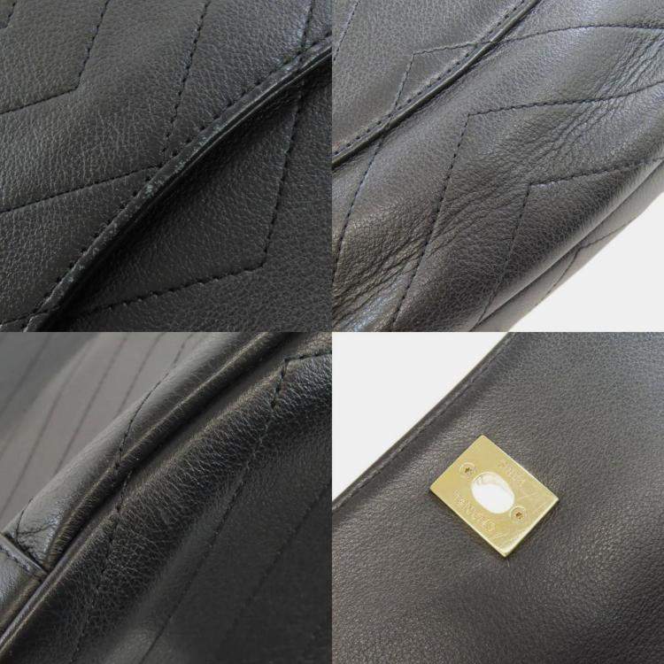 Pre Owned Chanel V-Stitch Coco Mark Backpack/Daypack Calfskin