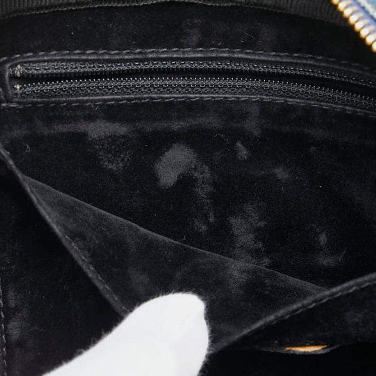 مملوكة مسبقًا Chanel Coco Mark Vanity Bag Shoulder 2-Way Indigo Blue Denim