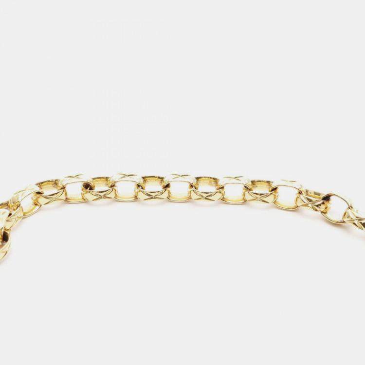 Pre Owned Chanel Matelasse Shoulder Bag Lambskin (Sheepskin) Black