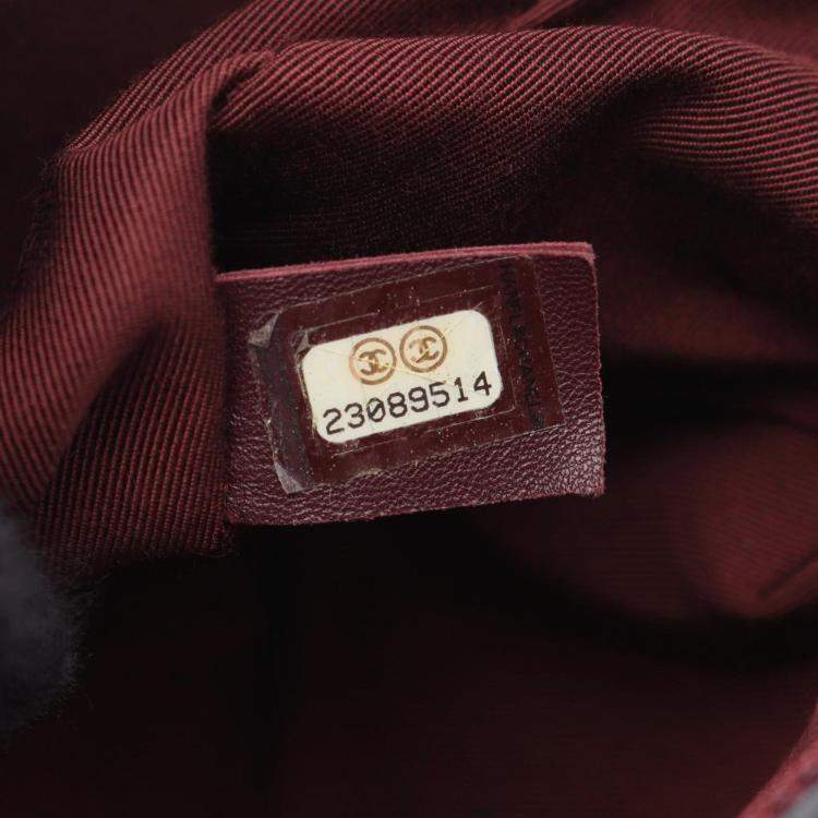 Pre Owned Chanel Matelasse Top Handle Shoulder Bag In Lambskin Leather Navy Blue