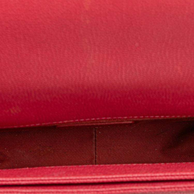 Pre Owned Chanel Matelasse Cc Logo Handbag/Shoulder Bag In Pink Caviar Skin