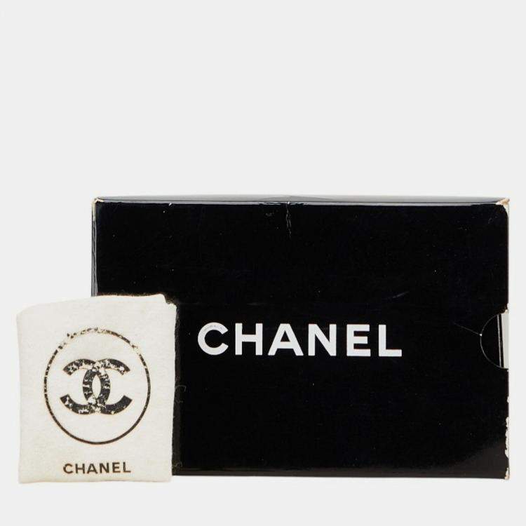 Pre Owned Chanel Mini Matelasse Coco Mark Chain Shoulder Bag In Black Lambskin