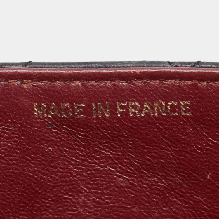 Pre Owned Chanel Mini Matelasse Coco Mark Chain Shoulder Bag In Black Lambskin