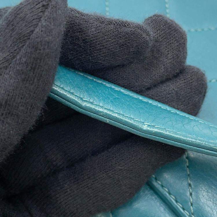 Pre Owned Chanel Chain Shoulder Bag Matelasse Coco Mark Leather