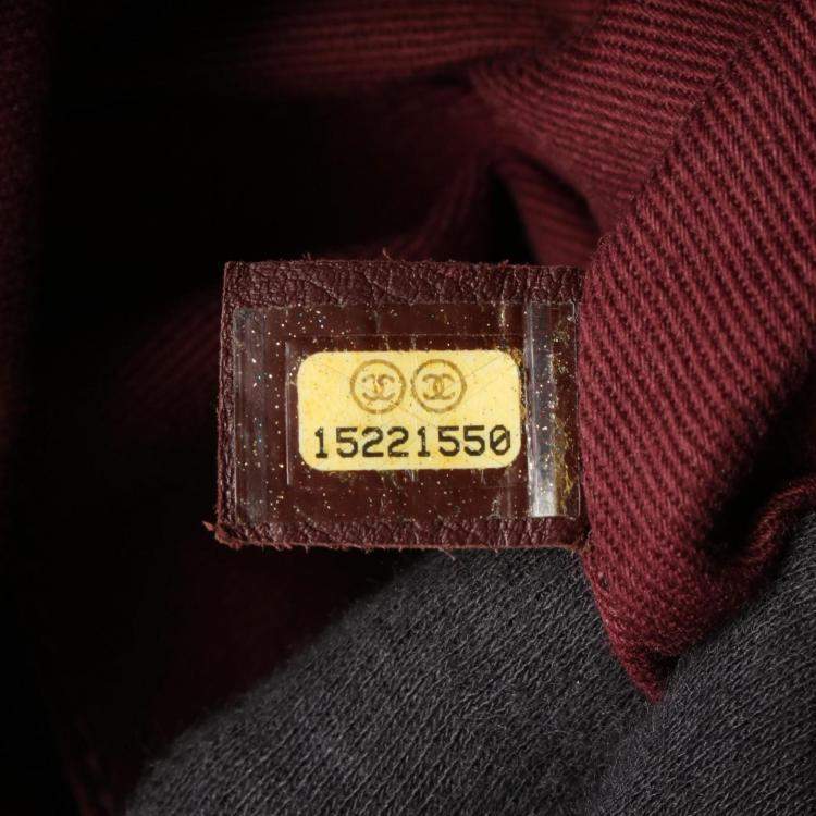 Pre Owned Chanel Matelasse Chain Tote Bag In Lambskin Leather Black