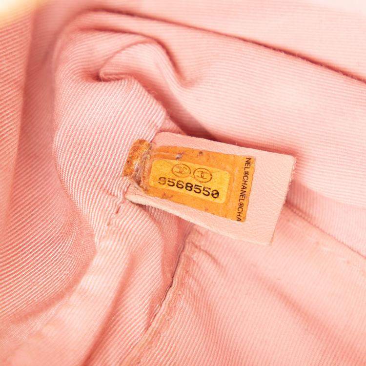 Pre Owned Chanel Pink Petite Caviar Timeless Tote