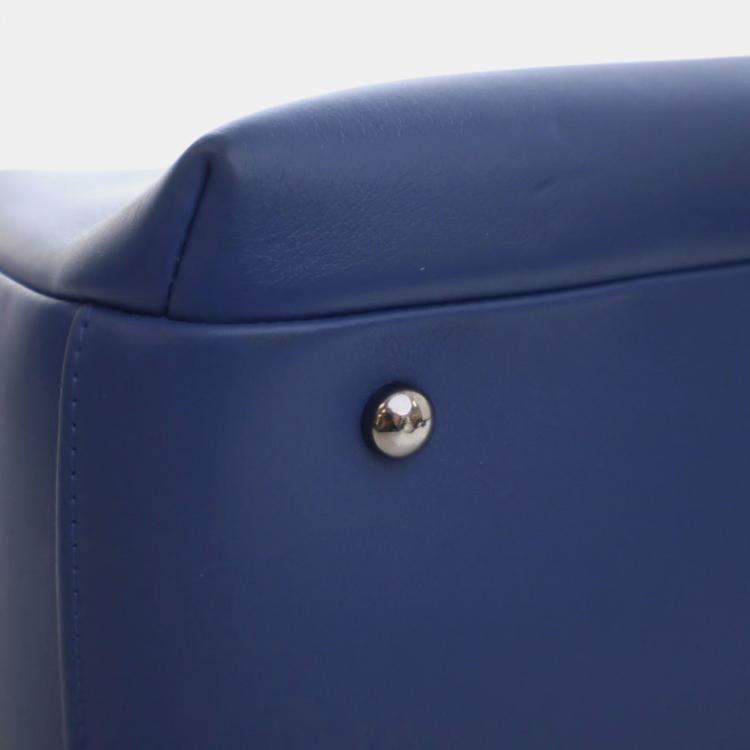 Pre Owned Chanel Blue Medium Calfskin Trendy CC Bowling Bag