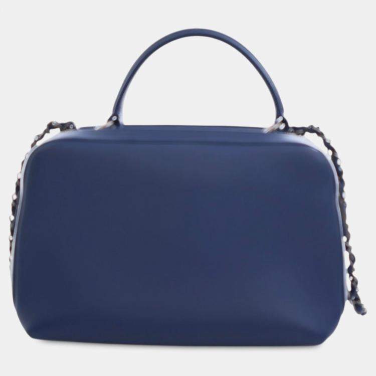 Pre Owned Chanel Blue Medium Calfskin Trendy CC Bowling Bag
