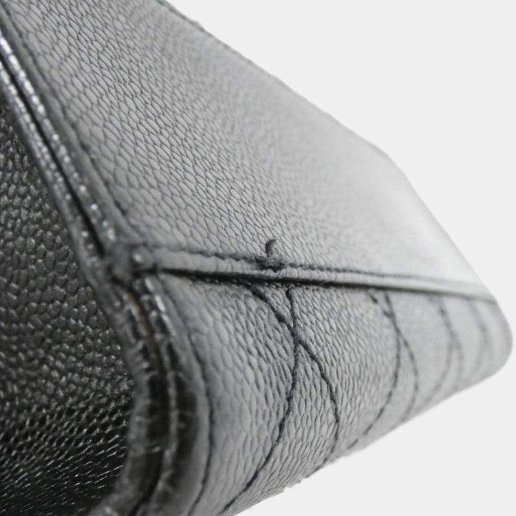 Pre Owned Chanel Black Leather Bag