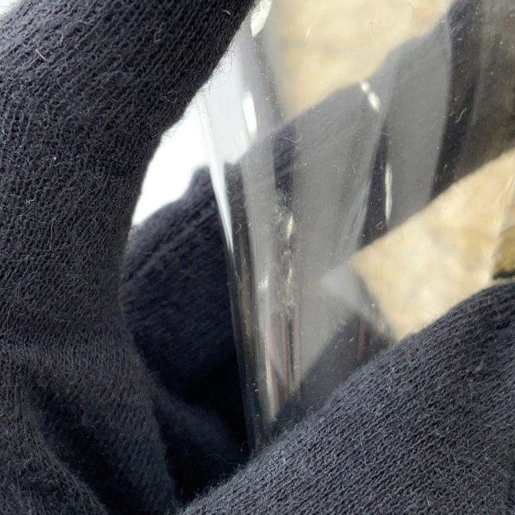 Pre Owned Chanel Matelasse Coco Mark Vinyl Raffia Tote Bag Black