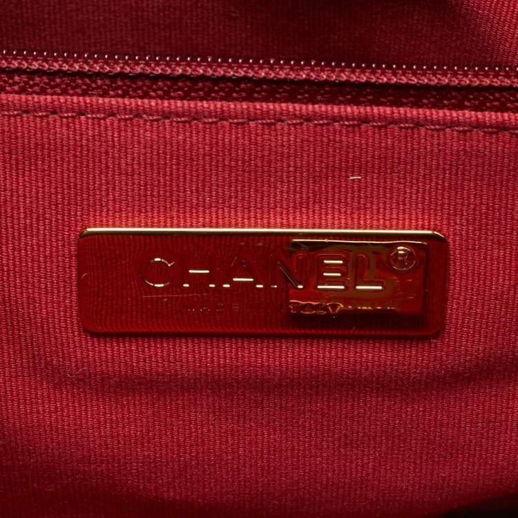 Pre Owned Chanel Vertical 19 Black Quilted Leather Shopping Bag