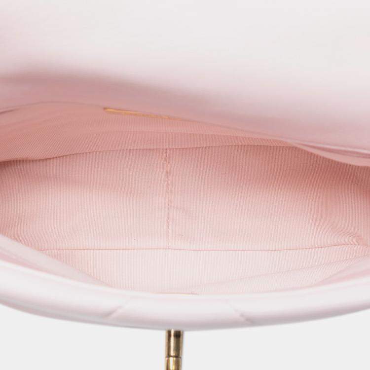 Pre Owned Chanel Pink Medium Lambskin 19 Flap