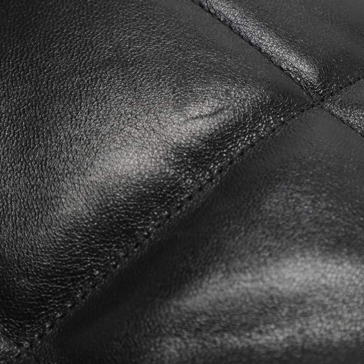 Pre Owned Chanel 19 Maxi Black Quilted Leather Flap Bag