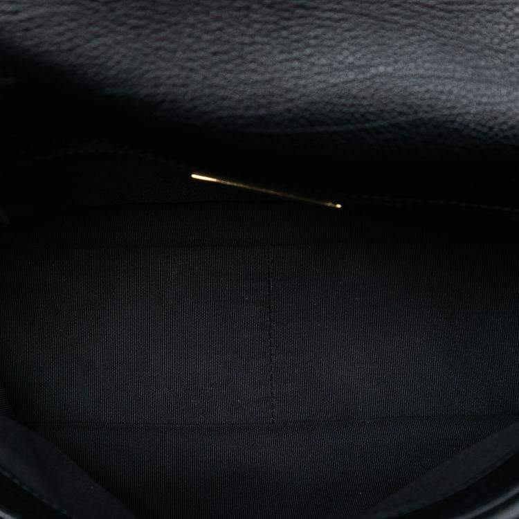 Pre Owned Chanel Black Medium Crochet Calfskin 19 Flap