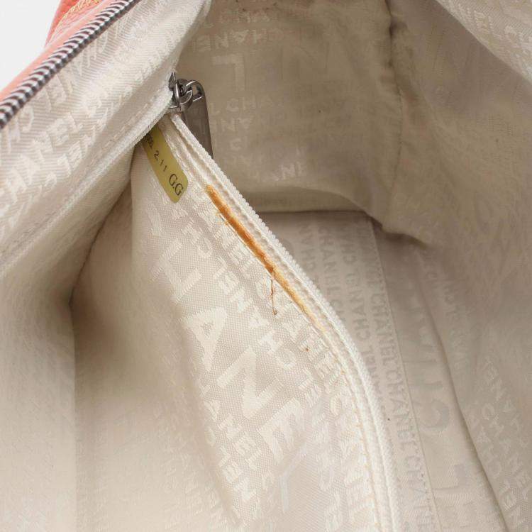 Pre Owned Chanel Chocolate Bar Hand Bag Leather Grained Calf Pink Shw Cc Coco