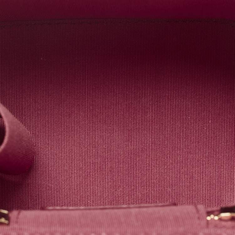 Pre Owned Chanel Vanity Case Mini Pink Quilted Leather Chain Bag