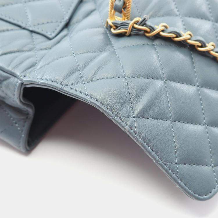 Pre Owned حقيبة شانيل قلاب جلد مقبض علوي كتف