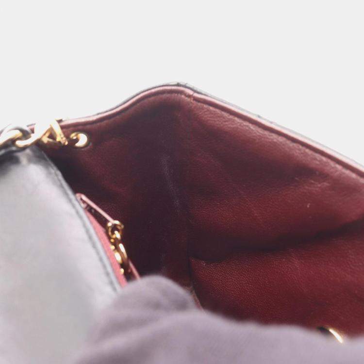 Pre Owned Chanel Turnlock Flap Leather Shoulder Bag