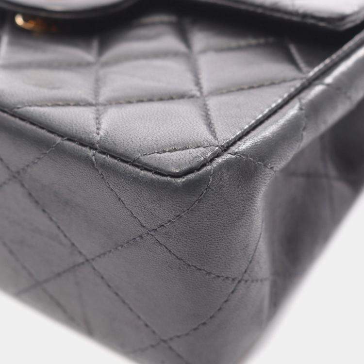 Pre Owned Chanel Turnlock Flap Leather Shoulder Bag